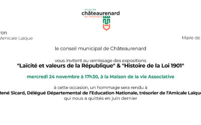 Bouches-du Rhône – Expositions « Laïcité et Valeurs de la République » et « Histoire de la Loi 1901 »