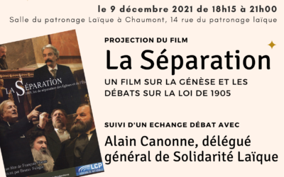 Haute-Marne – Apéro Laïcité le 9 décembre à Chaumont