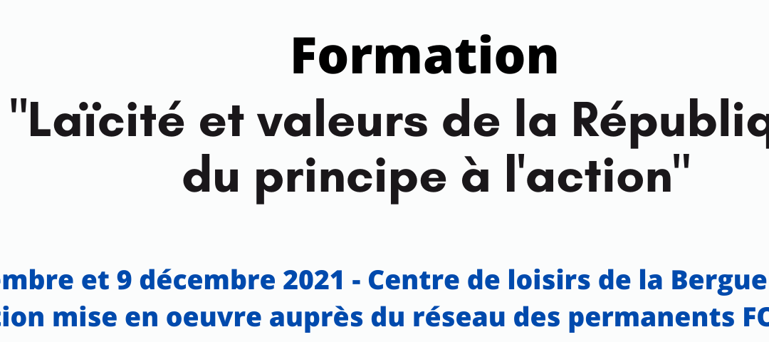 Haute-Savoie – Formation « Laïcité et valeurs de la République : du principe à l’action »