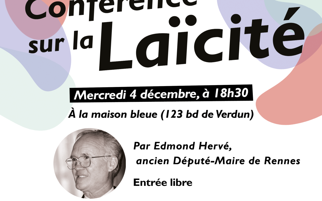 Conférence sur la laïcité avec Edmond Hervé, ancien député-maire de Rennes