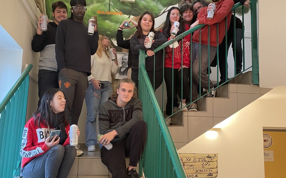 Allier. Les jeunes du Parcours d’Orientation Professionnelle POP ont graffé la Laïcité